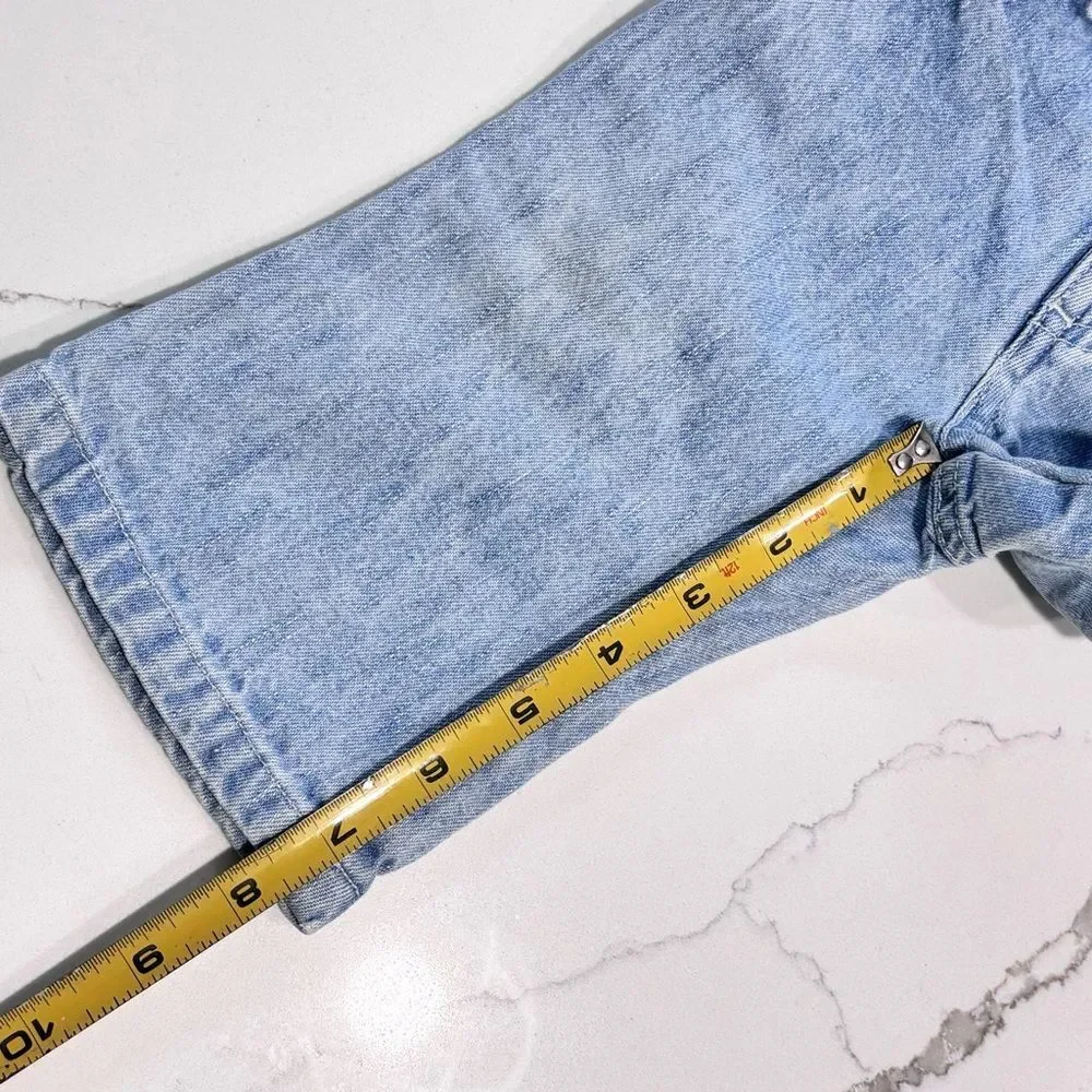 The Children’s Place Y2K 2000s Baby Girls Flare Blue Light Wash Denim Jeans 6-9M